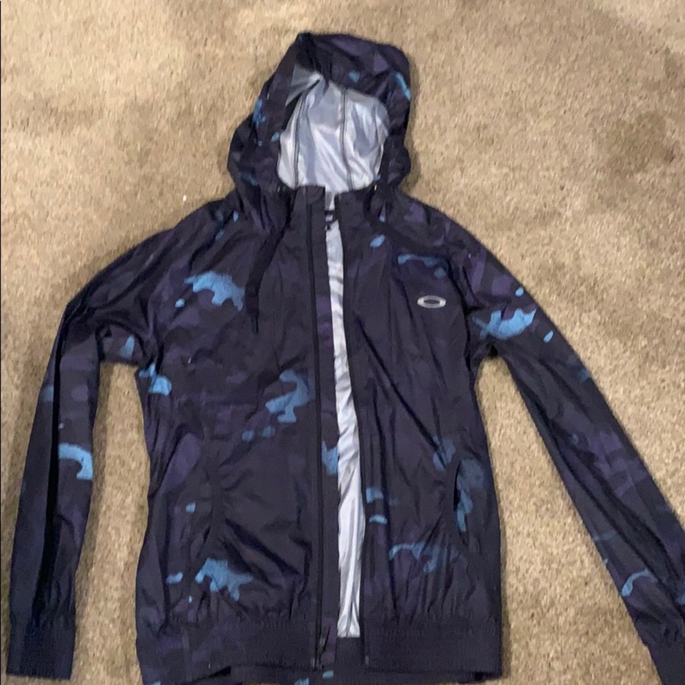 Oakley wind breaker blue camouflage